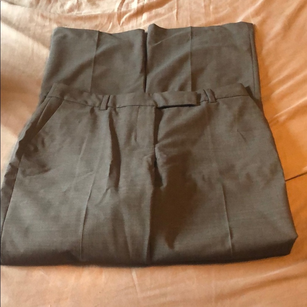 Lands end size 4 bootcut grey dress pants